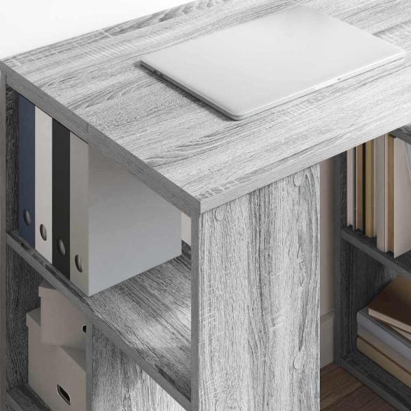Schreibtisch Graues Sonoma Holzwerkstoff 90 x 50 x 75 cm
