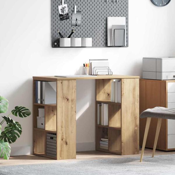 ARDEBO.de - Schreibtisch Artisan-Eiche Holzwerkstoff 90 x 50 x 75 cm