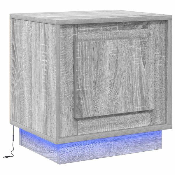Nachttisch Grau 44 x 34,5 x 45 cm Holzwerkstoff