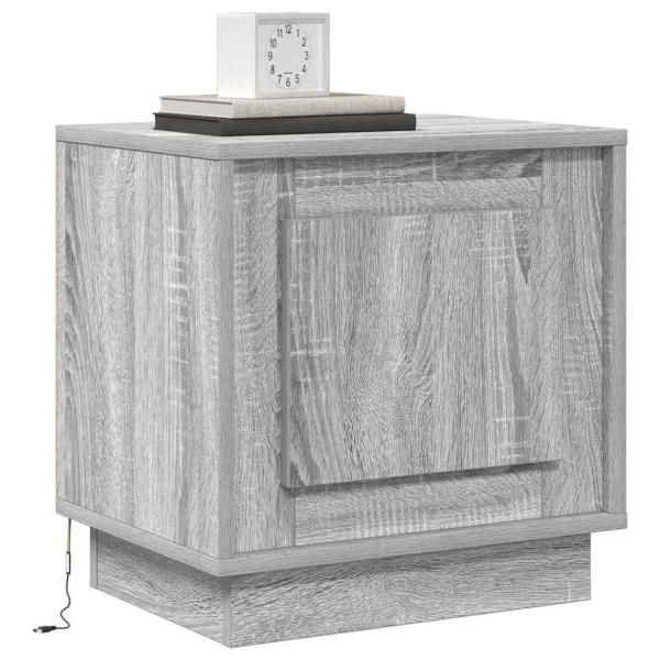 Nachttisch 2 stk. Grau 44 x 34,5 x 45 cm Holzwerkstoff
