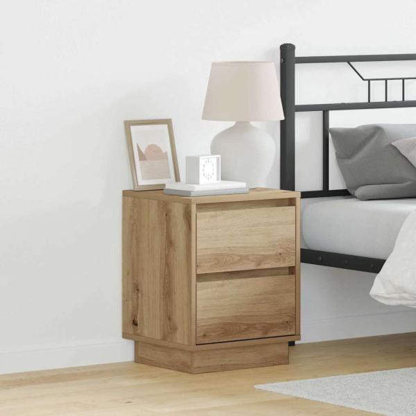 ARDEBO.de - Nachttisch Artisan-Eiche 39 x 34,5 x 50 cm Holzwerkstoff