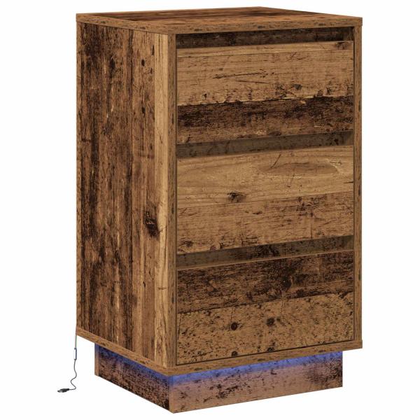 Nachttisch Altholz 39 x 34,5 x 65 cm Holzwerkstoff