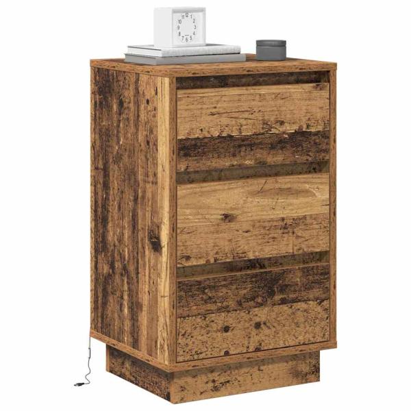 Nachttisch Altholz 39 x 34,5 x 65 cm Holzwerkstoff