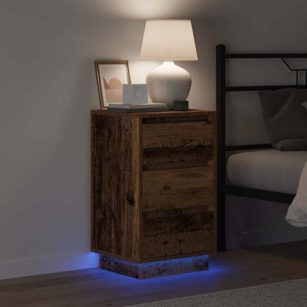 Nachttisch Altholz 39 x 34,5 x 65 cm Holzwerkstoff