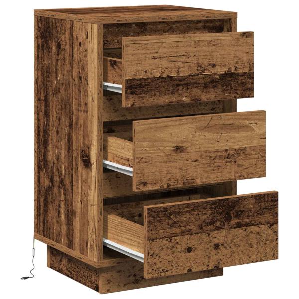 Nachttisch Altholz 39 x 34,5 x 65 cm Holzwerkstoff
