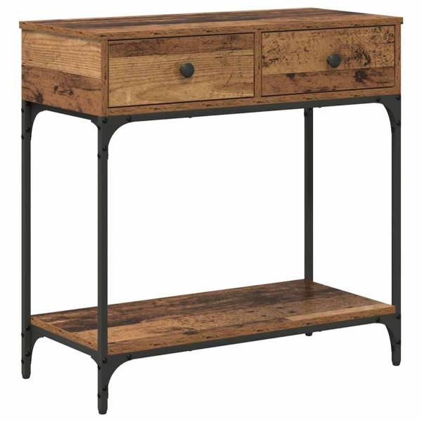 Konsolentisch Altholz 75 x 34,5 x 75 cm Holzwerkstoff