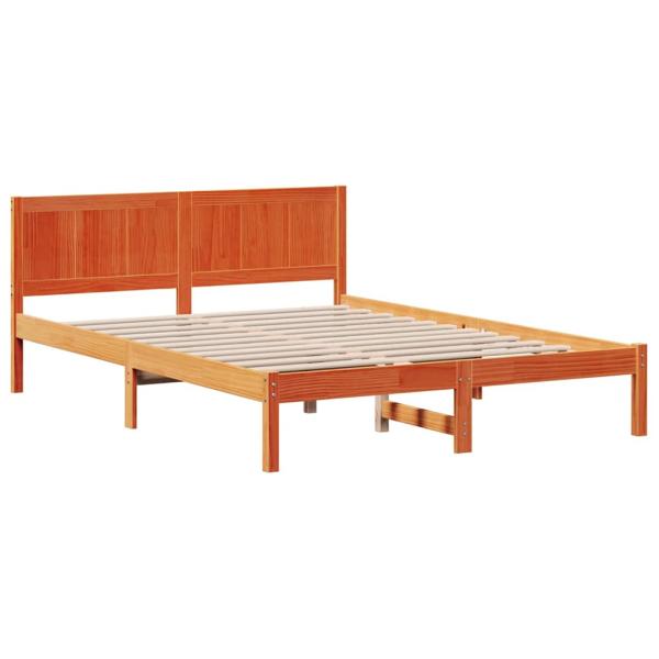 Bettgestell Braun 150 x 200 cm Massivholz Kiefer