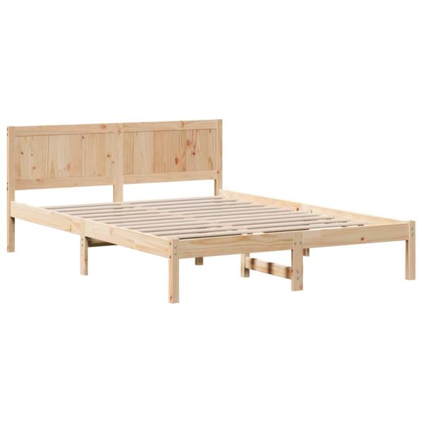 Bettgestell Braun 140 x 200 cm Massivholz Kiefer