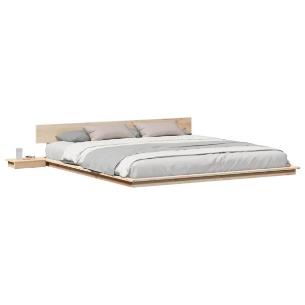 Bettgestell Braun 200 x 200 cm Holz