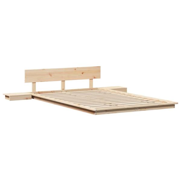 Bettgestell Braun 135 x 190 cm Holz