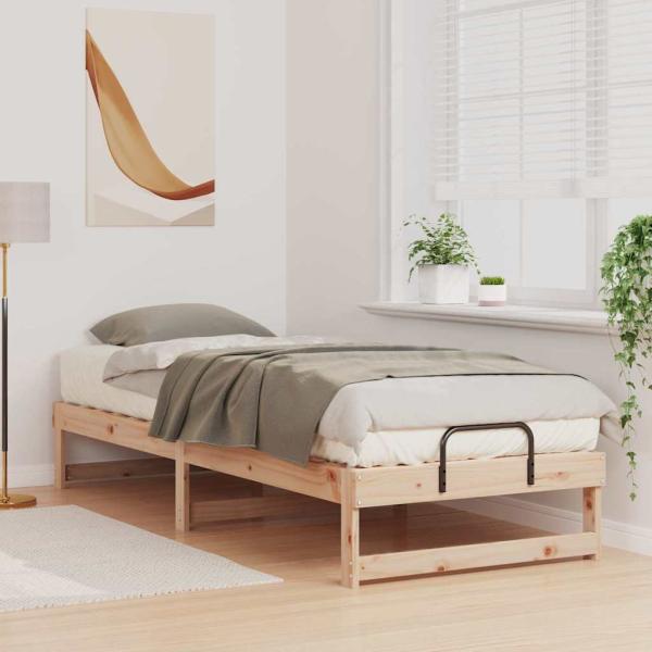Bettrahmen Braun 80 x 210 cm Massives Kiefernholz