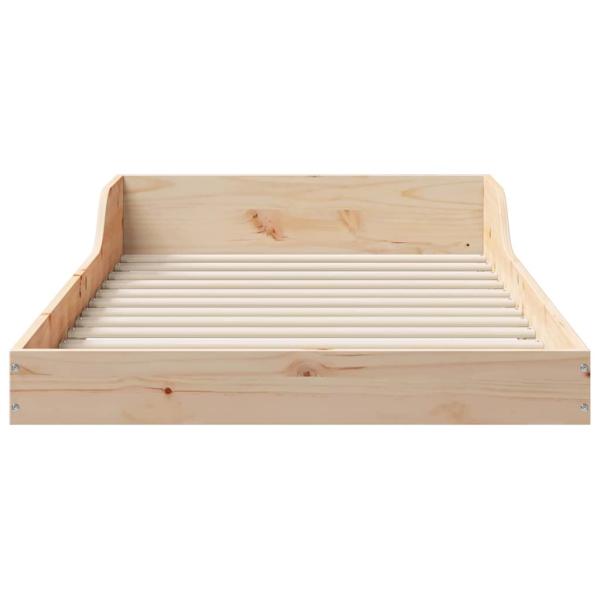 Bettrahmen Braun 90 x 210 cm Massives Kiefernholz