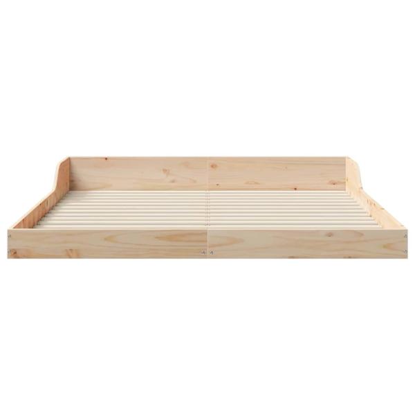 Bettrahmen Braun 160 x 210 cm Massives Kiefernholz