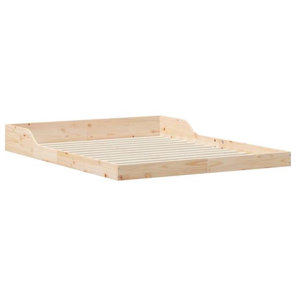Bettrahmen Braun 140 x 220 cm Massives Kiefernholz