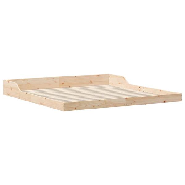 Bettrahmen Braun 200 x 220 cm Massives Kiefernholz