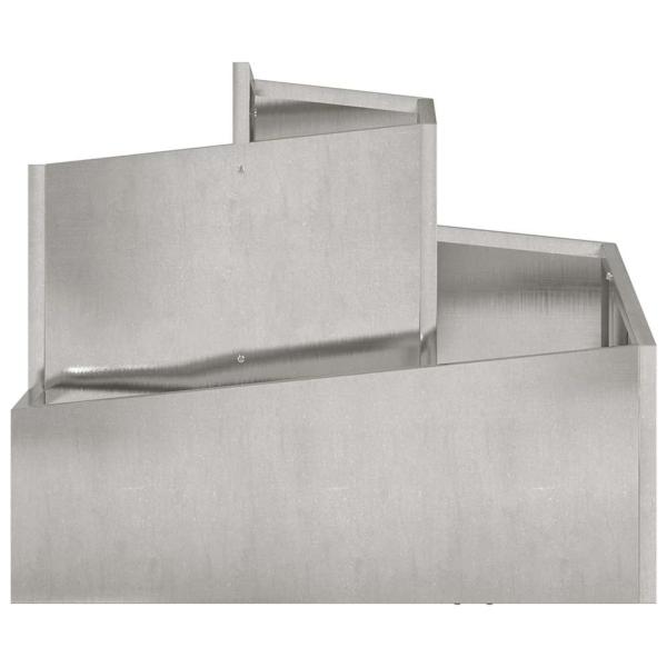 Garten-Pflanzgefäß Silber 60 x 60 x 50 cm Edelstahl