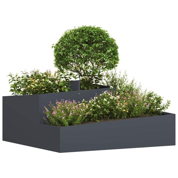 Garten-Pflanzgefäß Anthrazit 100 x 100 x 50 cm
