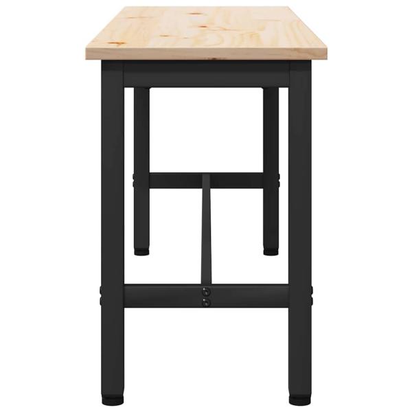 Esstischbank Natur 100 x 32,5 x 49 cm Massives Kiefernholz