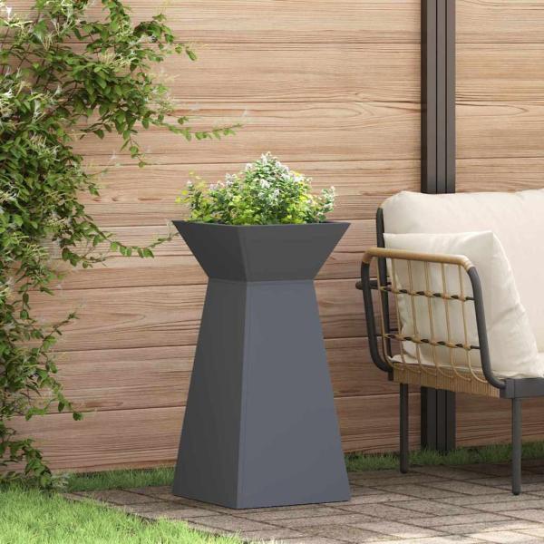 ARDEBO.de - Säulen Pflanzer 2 stk. Anthrazit 35 x 35 x 73 cm