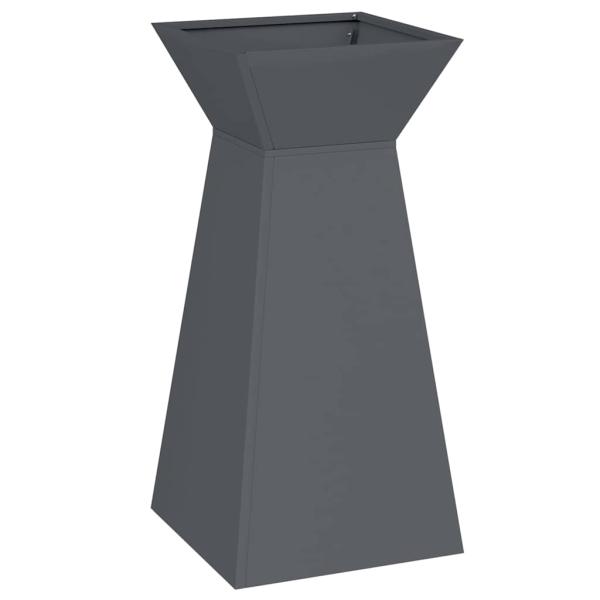 Säulen Pflanzer 2 stk. Anthrazit 35 x 35 x 73 cm