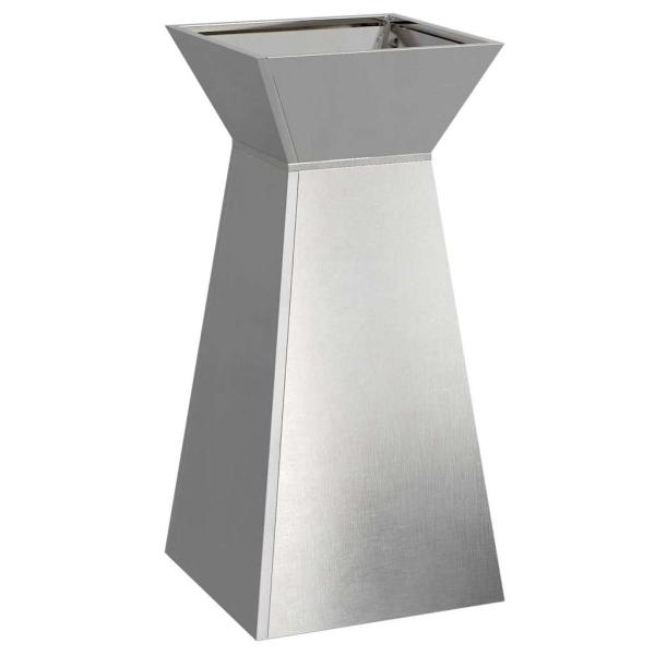 Säulen Pflanzer 2 stk. Silber 35 x 35 x 73 cm Edelstahl