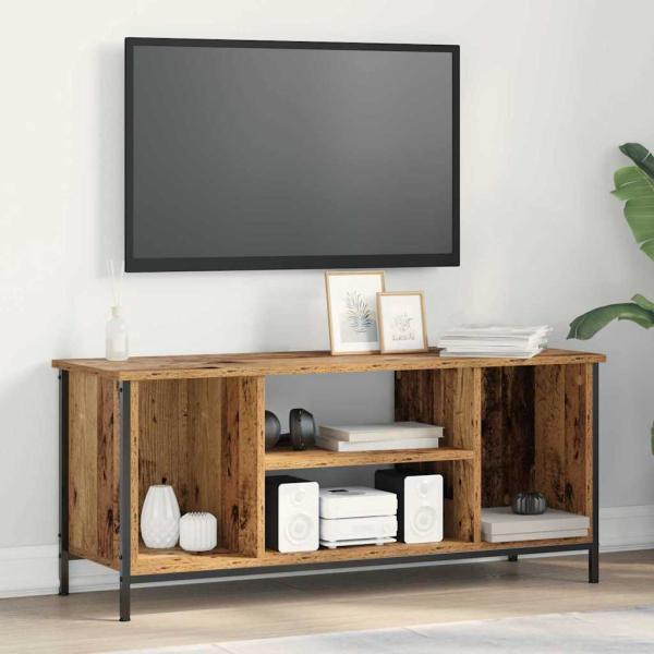 ARDEBO.de - TV-Schränk 102 x 35 x 45 cm Altholz Holzwerkstoff