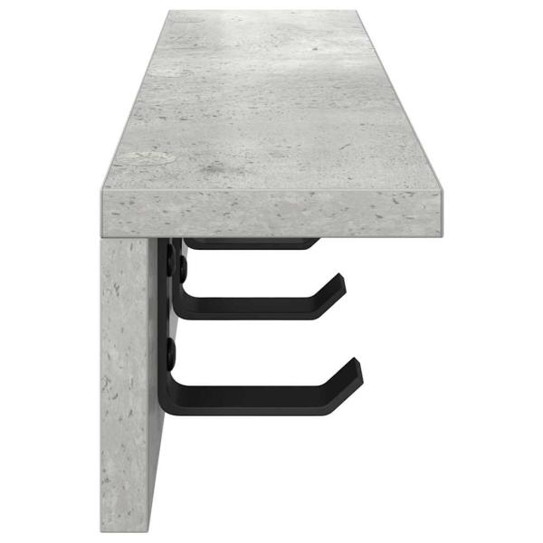 Wandmontierter nachttisch Wandhalterung Beton Grau