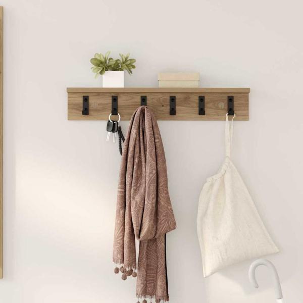 ARDEBO.de - Wandmontierter nachttisch Wandhalterung Artisan-Eiche