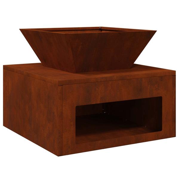 Feuerstelle Rostoptik 50 x 50 x 40 cm