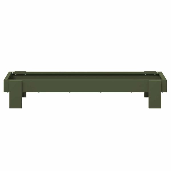 Hühnerfütterungsrinne Olive Grün 80 x 28 x 13,5 cm