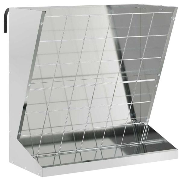 Heu Futterspender Silber 71 x 33 x 70 cm 5 kg Verzinkter Stahl