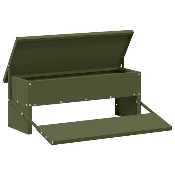 Hühnertretfeeder Olivgrün 48,5 x 39,5 x 19 cm 5 kg