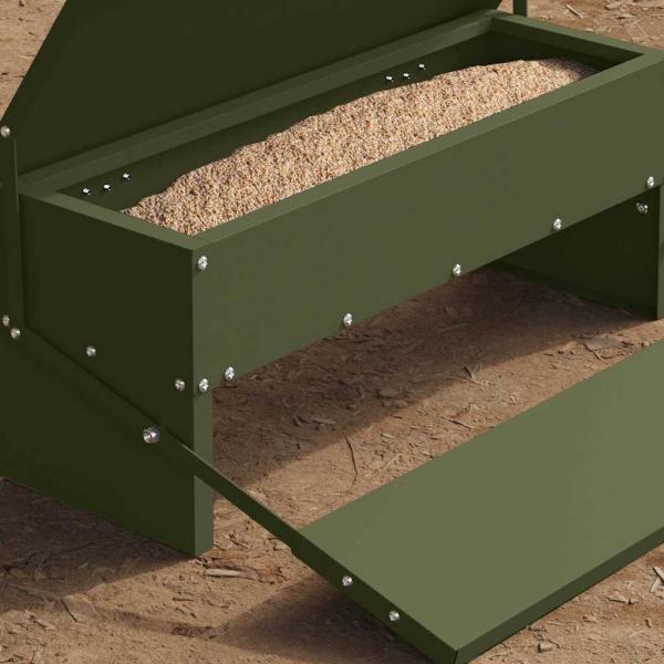 Hühnertretfeeder Olivgrün 48,5 x 39,5 x 19 cm 5 kg