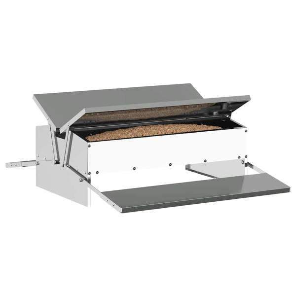 Hühnertretfeeder Silber 75 x 53 x 20,5 cm 10 kg