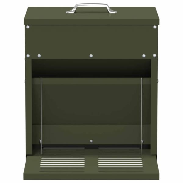 Hühnertretfeeder Olivgrün 33 x 42 x 40 cm 10 kg