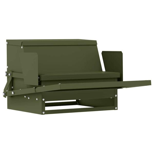 Hühnertretfeeder Olivgrün 50 x 40 x 29 cm 2 kg