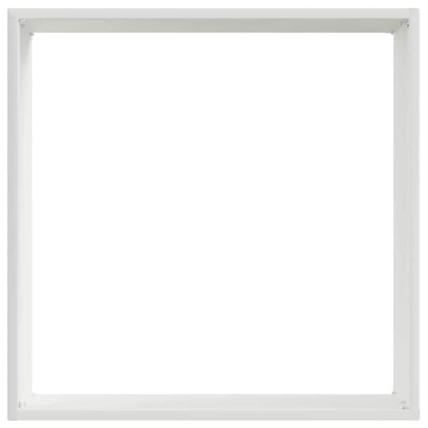 Rasenkante 40 x 40 x 13 cm Stahl Weiß