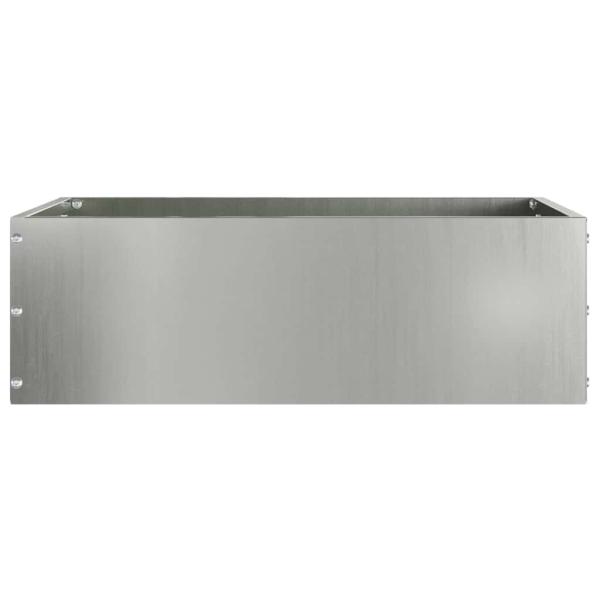 Raseneinfassung Silber 40 x 40 x 13 cm Verzinkter Stahl