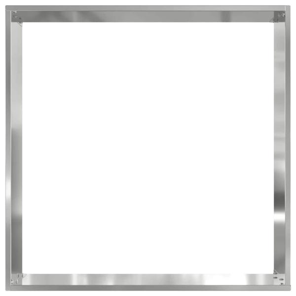 Raseneinfassung Silber 40 x 40 x 13 cm Verzinkter Stahl