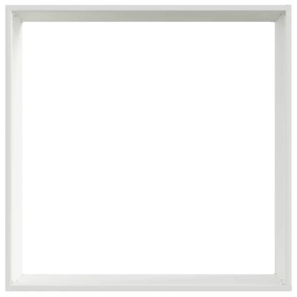 Rasenkante 50 x 50 x 13 cm Stahl Weiß