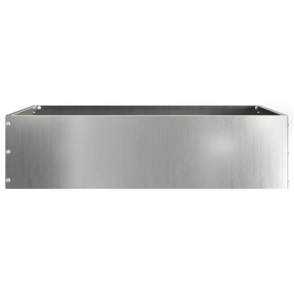 Rasenkante 50 x 50 x 13 cm Verzinkter Stahl Silber