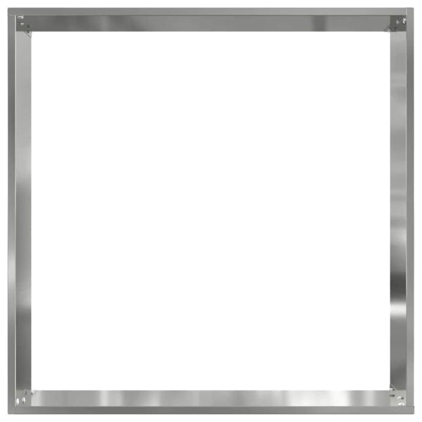 Rasenkante 50 x 50 x 13 cm Verzinkter Stahl Silber