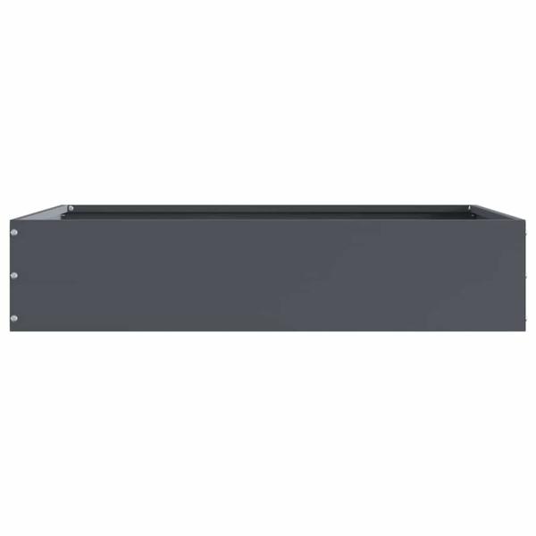 Rasenkante 60 x 60 x 13 cm Stahl Anthrazit
