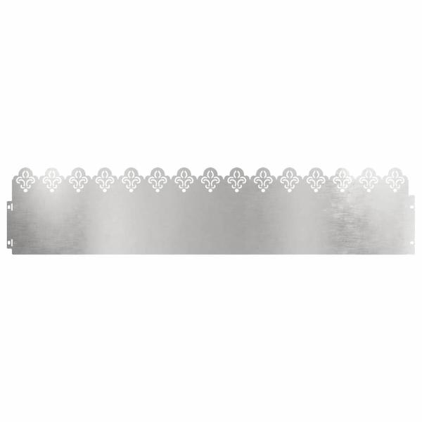 Rasenkanten 30 stk. 103 x 0,05 x 22 cm Edelstahl Silber