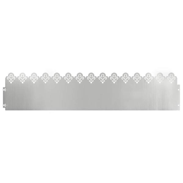 Rasenkanten 30 stk. 103 x 0,05 x 22 cm Verzinkter Stahl Silber