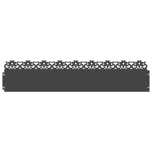 Rasenkanten 30 stk. 103 x 0,05 x 22 cm Stahl Schwarz