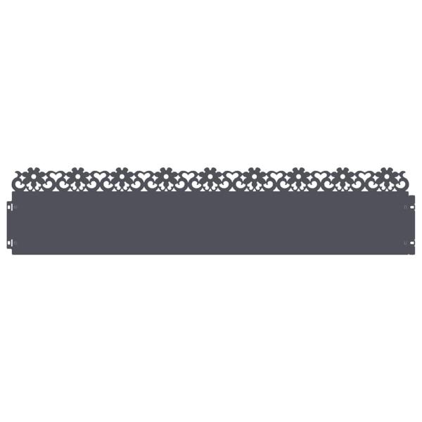 Rasenkanten 20 stk. 103 x 0,05 x 22 cm Stahl Anthrazit