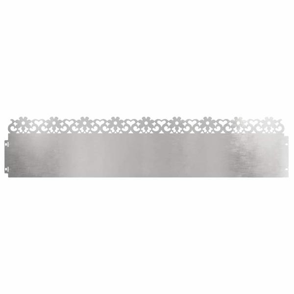 Rasenkanten 20 stk. 103 x 0,05 x 22 cm Edelstahl Silber