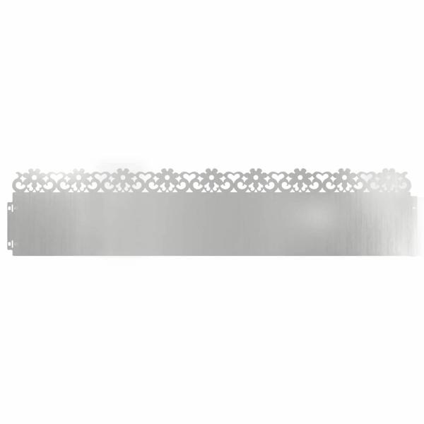Rasenkanten 30 stk. 103 x 0,05 x 22 cm Verzinkter Stahl Silber