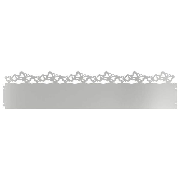 Rasenkanten 30 stk. 103 x 0,05 x 22 cm Verzinkter Stahl Silber